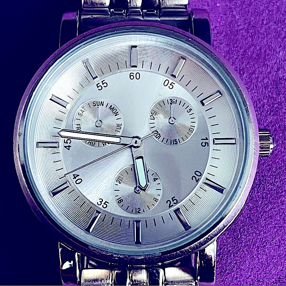 Merona Silver Tone Men's Watch